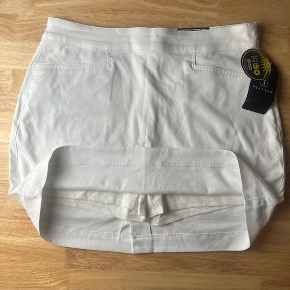 PGA TOUR White Golf Skort Stretch UPF 50 Sun Protection Women's Size 4 New - Picture 7 of 9